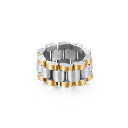 Mens Fashion Ring Stainless Steel 10mm