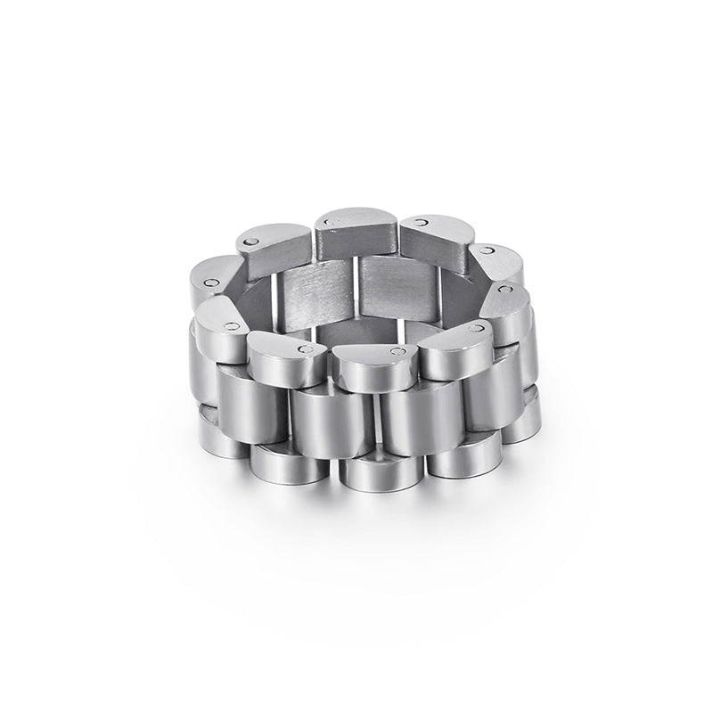 Mens Fashion Ring Stainless Steel 10mm