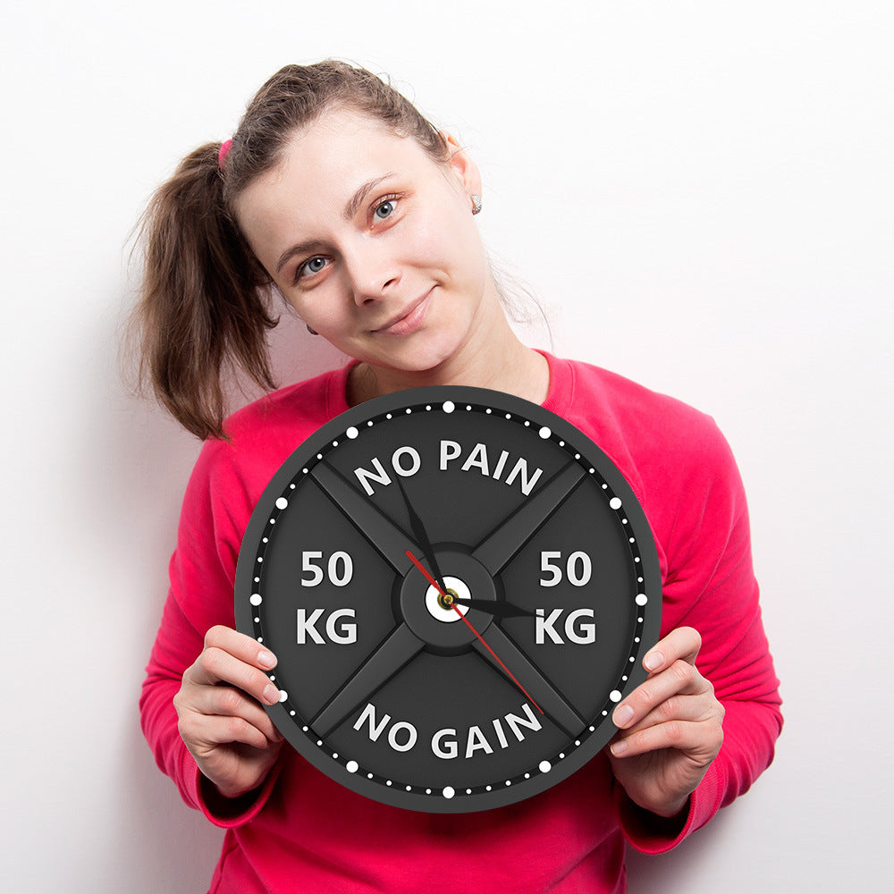 Wall Deco Clock Gift for Gym Enthusiast