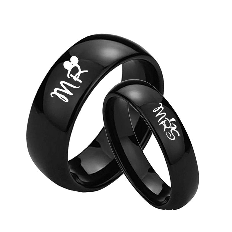 Custom Engraved Couple Wedding Bands for 2