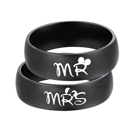 Custom Engraved Couple Wedding Bands for 2