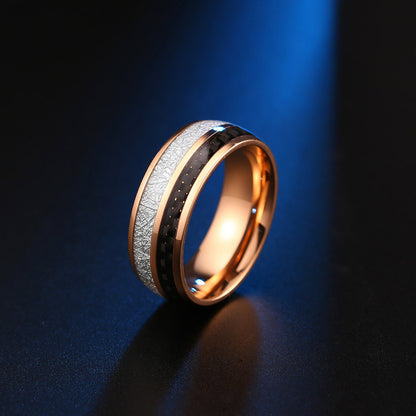 Custom Engraved Ring for Men Titanium