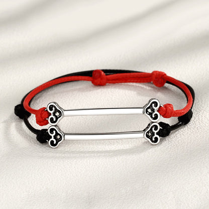 Custom Engraved Matching Bracelets Set for 2