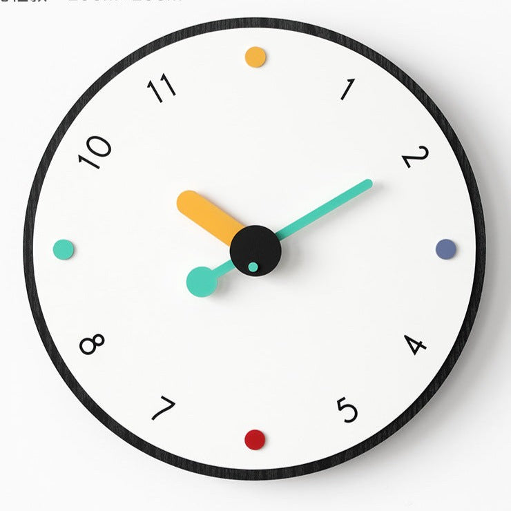 Artistic Minimalist Silent Wall Decorative Clock (12")
