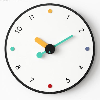 Artistic Minimalist Silent Wall Decorative Clock (12")