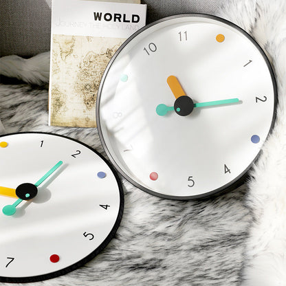 Artistic Minimalist Silent Wall Decorative Clock (12")