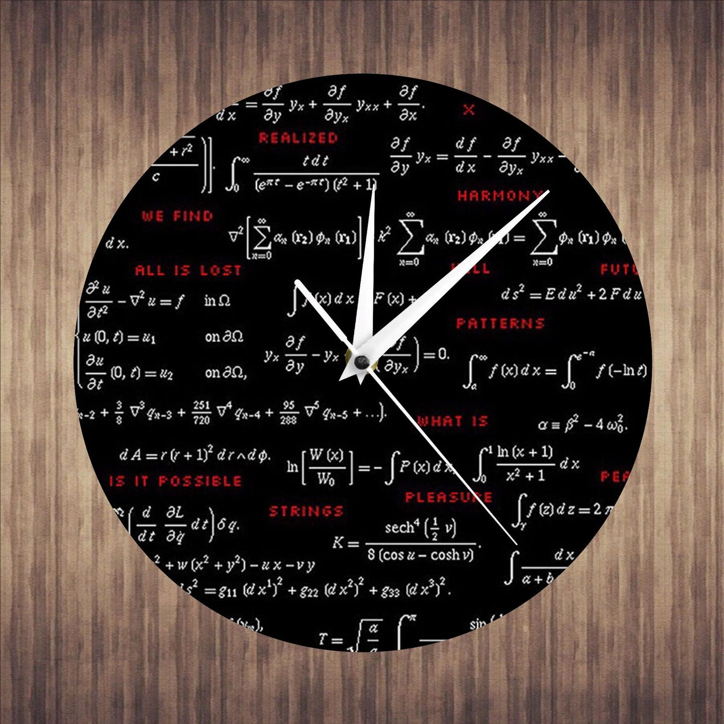 Wall Decor Clock Gift for Mathematics Teacher