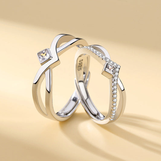 Custom Matching Sterling Silver Rings for Couples