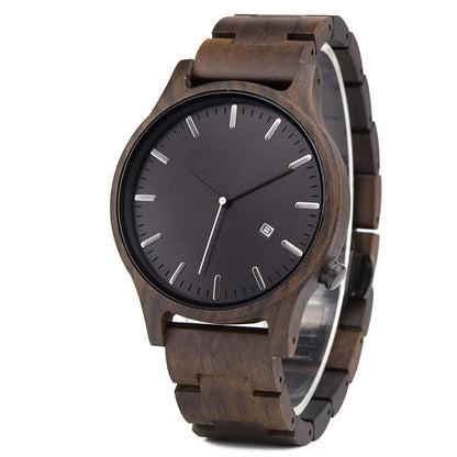 Sandal Wood Quartz Watch for Men