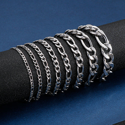 Mens Bracelet made of Stainless Steel 21.5mm