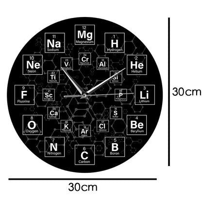 Wall Decor Clock Gift for Chemistry Teacher