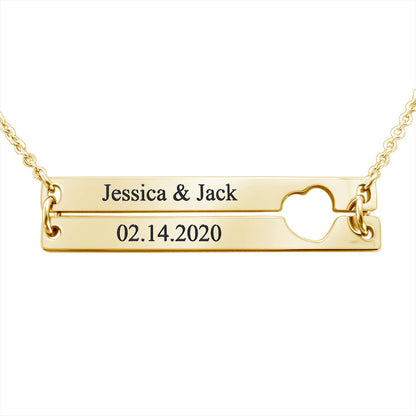 Personalized Name Engraved Necklace for Her