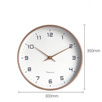 Minimalist Solid Wood Silent Wall Clock (10")