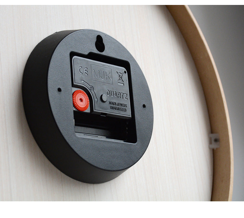 Minimalist Solid Wood Silent Wall Clock (10")