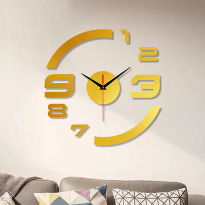 3D Sticker DIY Creative Wall Clock – Customize Your Modern Design