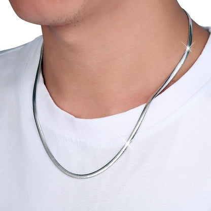 Mens Chain Necklace Gold Plated Sterling Silver