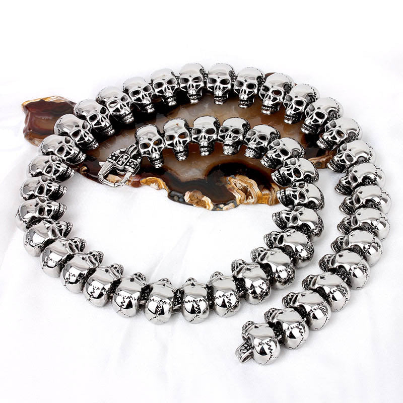 Skull Chain Necklace for Men 65cm