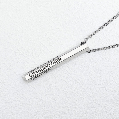 Personalized Bar Name Necklace