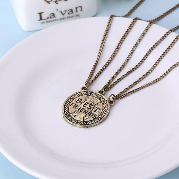 Personalized BFF Necklaces Set for 3
