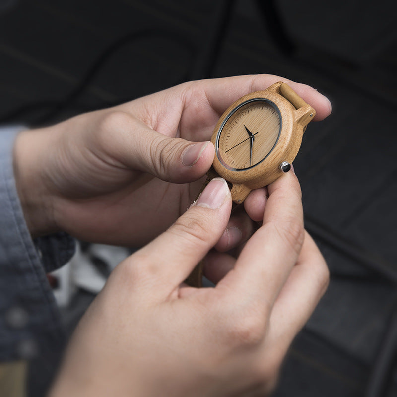 Matching Couple Watch Set made of Wood