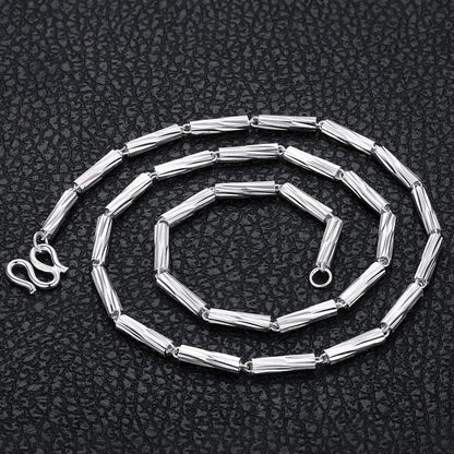 Mens Stylish Chain Necklace Sterling Silver