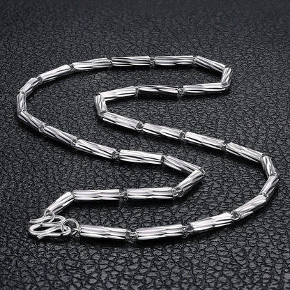 Mens Stylish Chain Necklace Sterling Silver