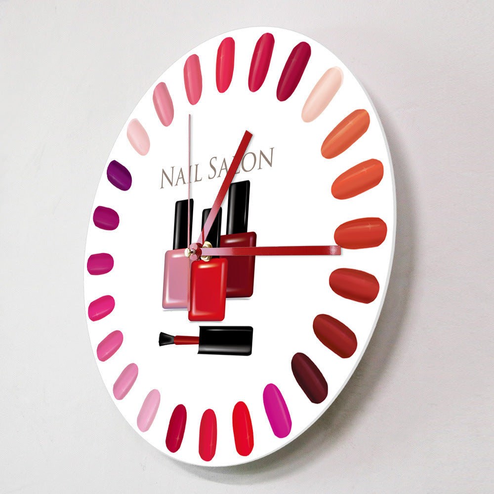 Customized Wall Deco Clock Gift for Nail Salon