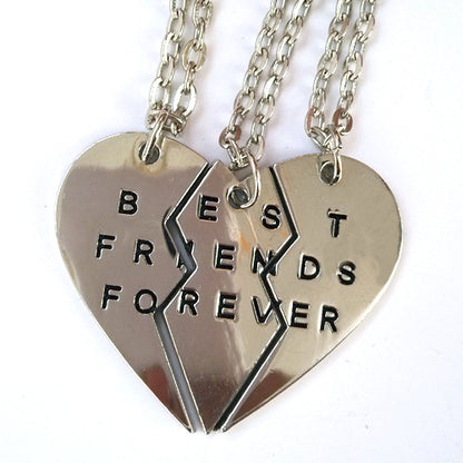 Personalized BFF Necklaces Jewelry Set for 3