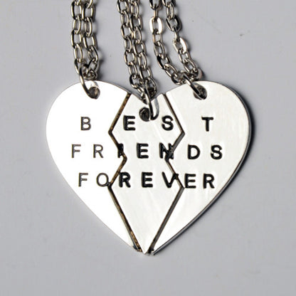 Personalized BFF Necklaces Jewelry Set for 3