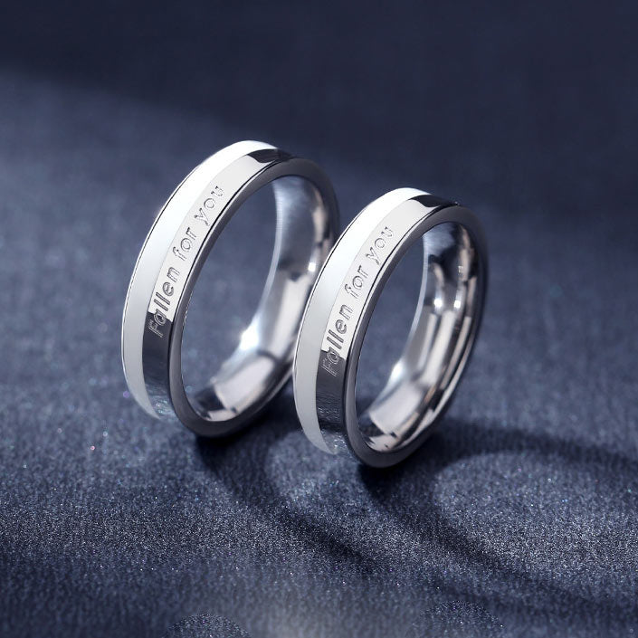 Matching Couple Rings Jewelry Gift Set for 2