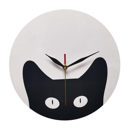 Black Cat Creative Silent Wall Clock – Cute & Quiet Design