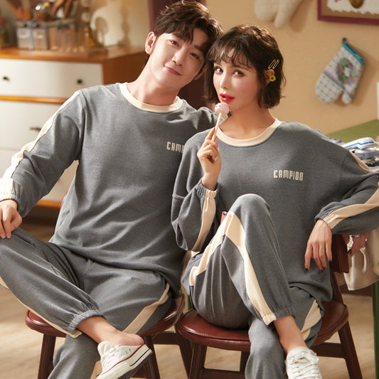 Matching Full Sleeves Sleepwear Set for Couples