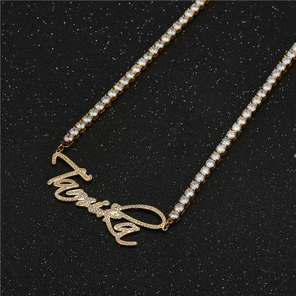 Customized Name Necklace with Artistic Writing