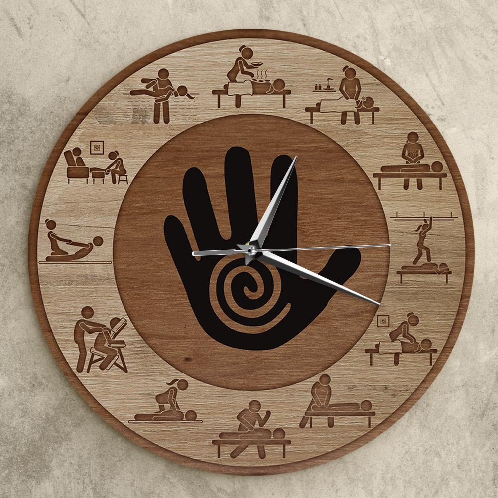 Wall Deco Clock Gift for Massage Salon