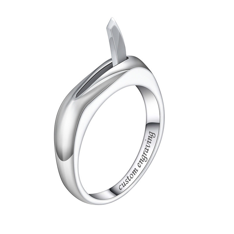 Custom Engraved Self Defense Unisex Ring