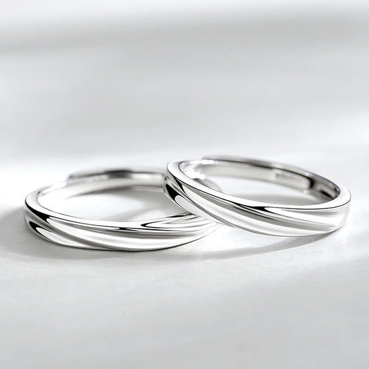 Custom Matching Adjustable Size Rings Set for 2
