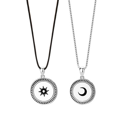 Sun and Moon Necklaces Gift for Girlfriend Boyfriend