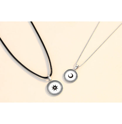 Sun and Moon Necklaces Gift for Girlfriend Boyfriend