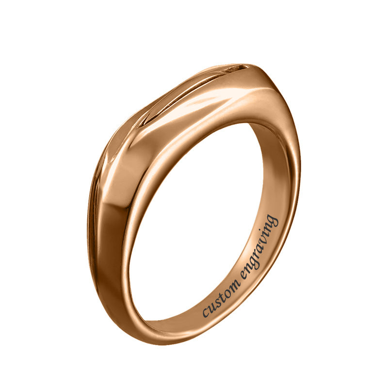Custom Engraved Self Defense Unisex Ring