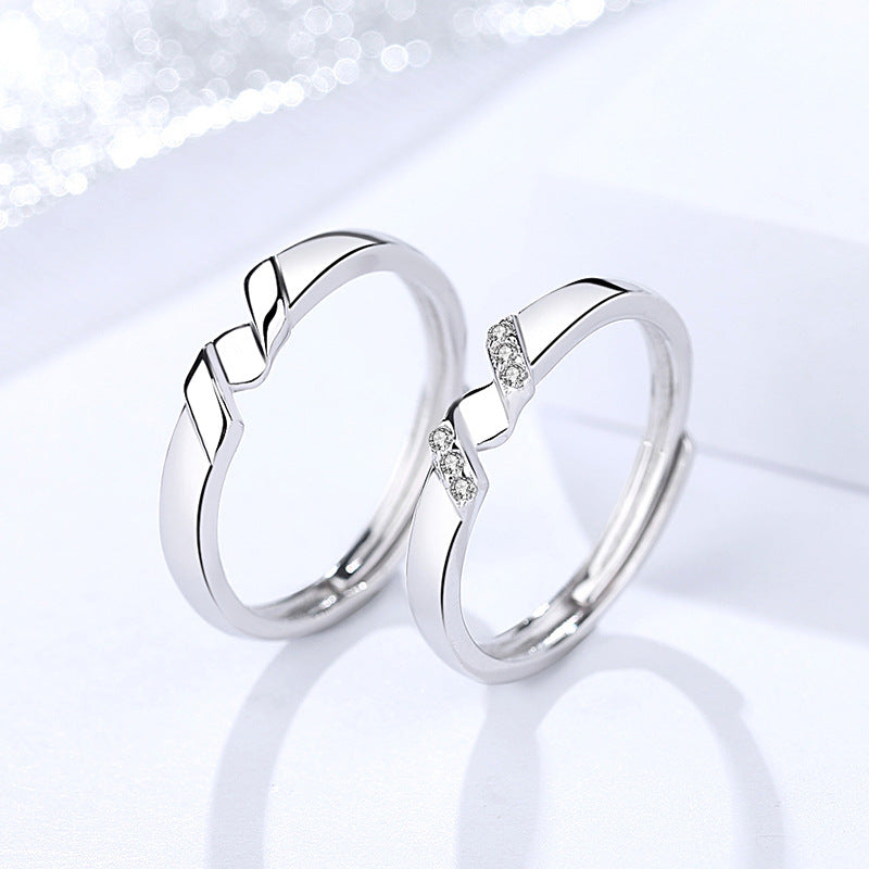 Engravable Matching Zirconia Rings Set