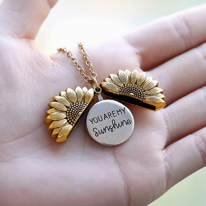 Sunflower Pendant Necklace for Women