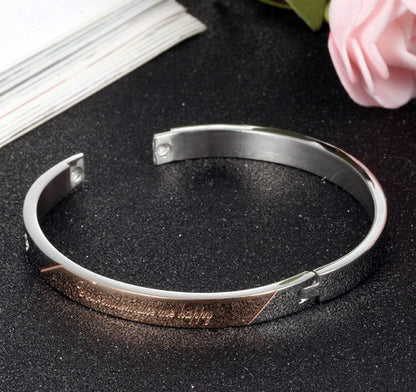 Customized Couple Bracelets Christmas Gift Set for 2