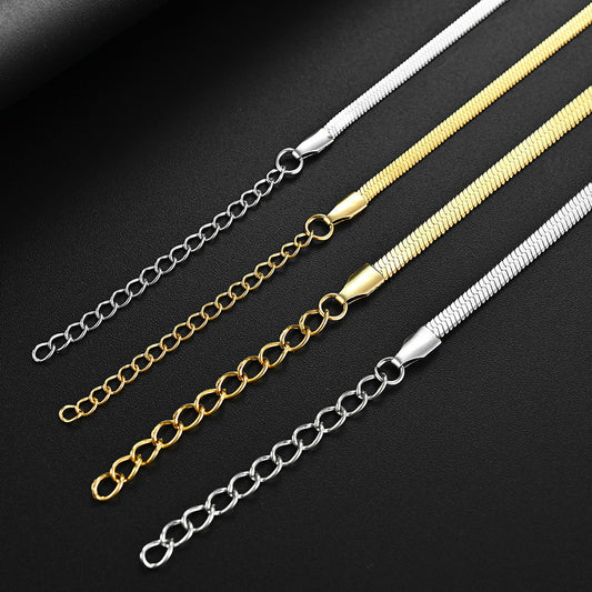 Mens Snake Choker Chain Necklace