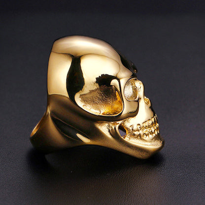 Skull Custom Male Ring Anniversary Gift for Him 41mm