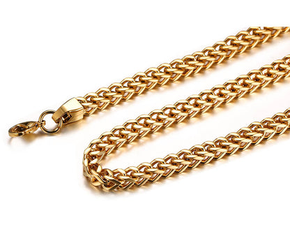 Mens Spiga Wheat Chain Necklace 60cm