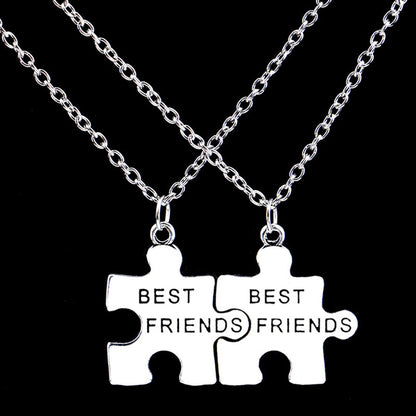 Jigsaw Puzzle BFF Necklaces Birthday Gift Set for 2