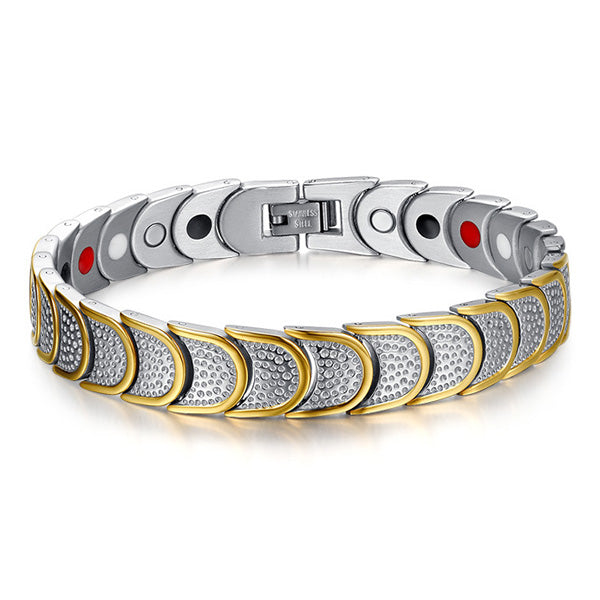 Custom Magnetic Bracelet for Him Stainless Steel