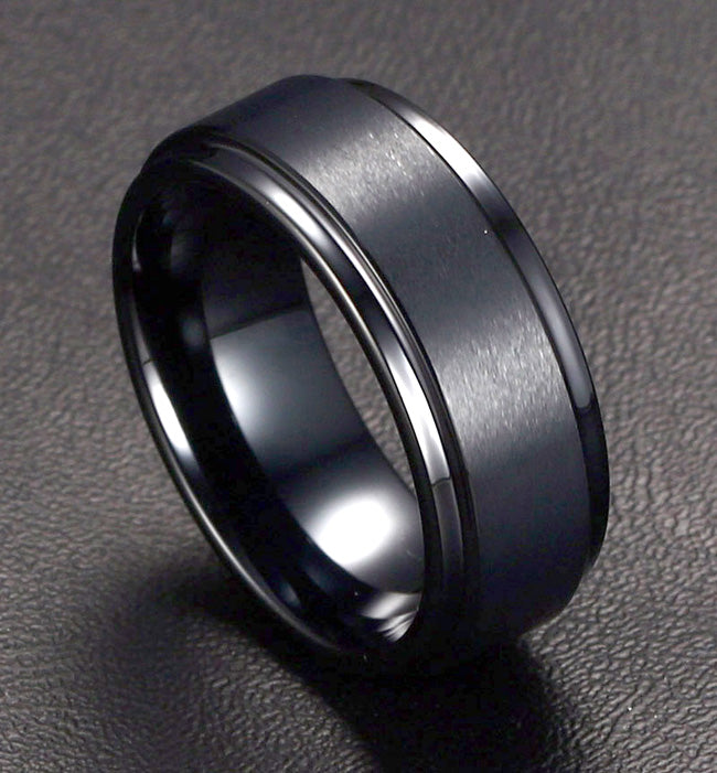 Custom Name Ring for Men 8mm - Tungsten