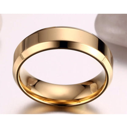 Engraved Mens Simple Ring Titanium