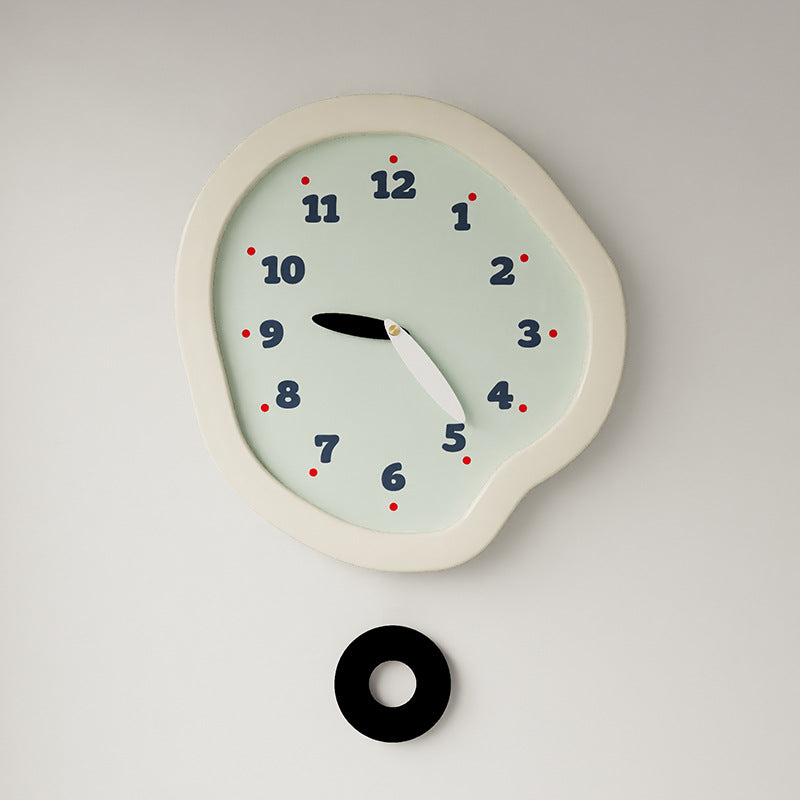 Silent Flow — Modern Acrylic Pendulum Wall Clock (28×30 cm)